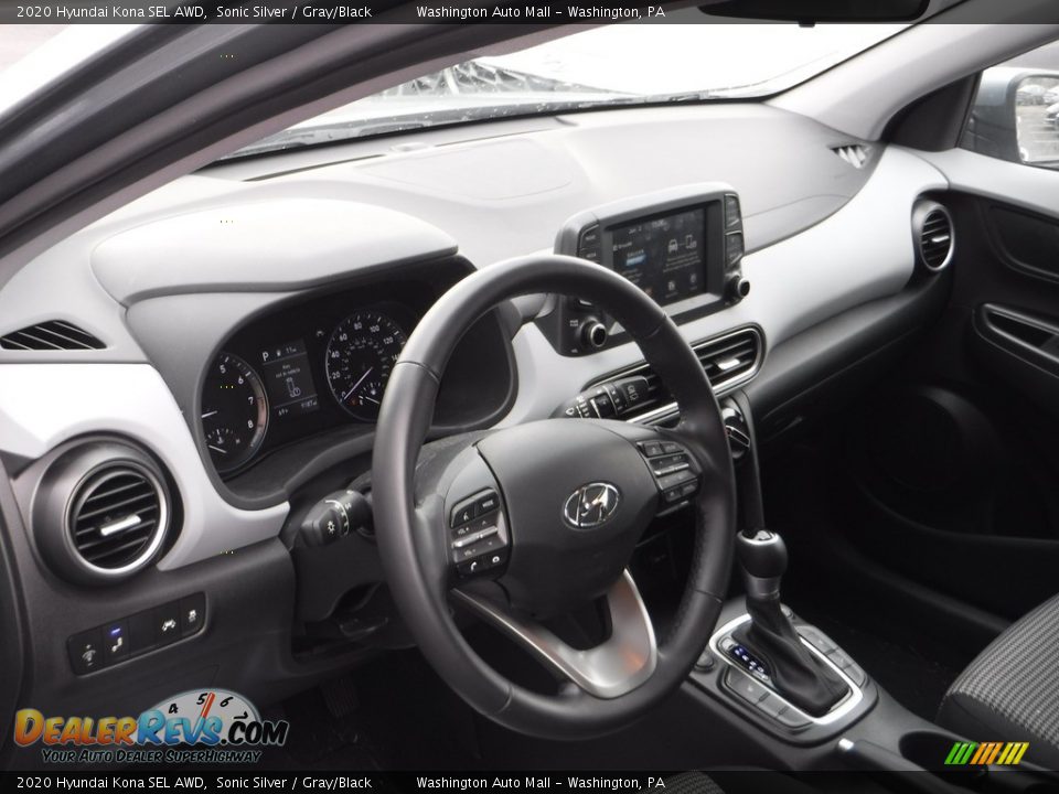 2020 Hyundai Kona SEL AWD Sonic Silver / Gray/Black Photo #12