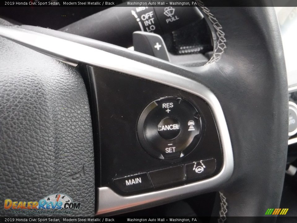 2019 Honda Civic Sport Sedan Modern Steel Metallic / Black Photo #20