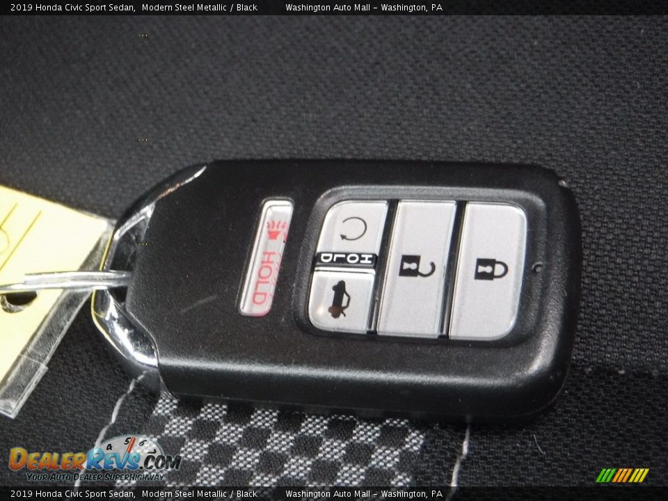 2019 Honda Civic Sport Sedan Modern Steel Metallic / Black Photo #23