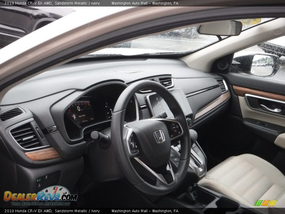 2019 Honda CR-V EX AWD Sandstorm Metallic / Ivory Photo #14