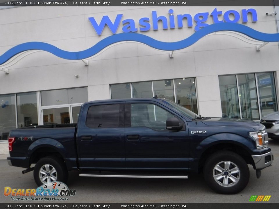 2019 Ford F150 XLT SuperCrew 4x4 Blue Jeans / Earth Gray Photo #2