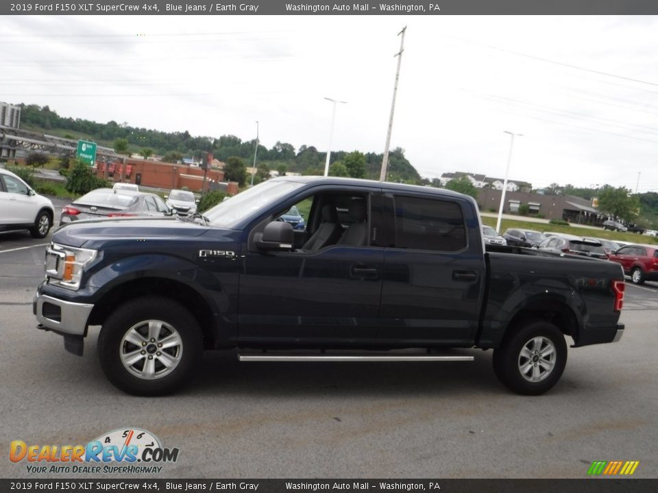 2019 Ford F150 XLT SuperCrew 4x4 Blue Jeans / Earth Gray Photo #7