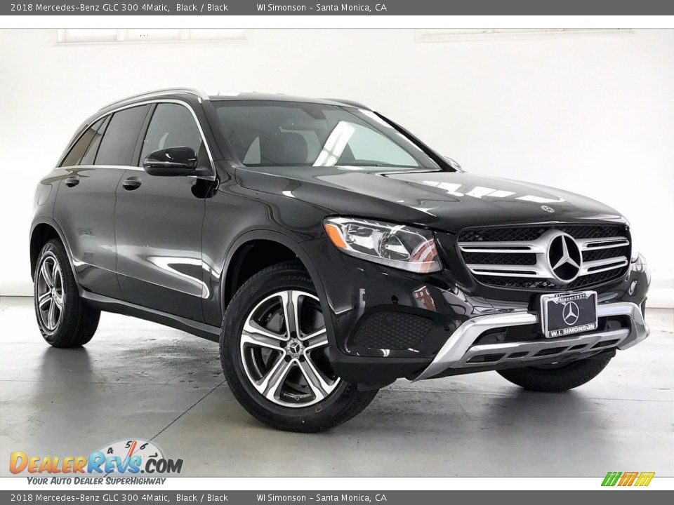 2018 Mercedes-Benz GLC 300 4Matic Black / Black Photo #34