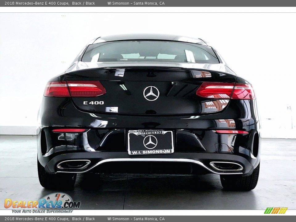 2018 Mercedes-Benz E 400 Coupe Black / Black Photo #3