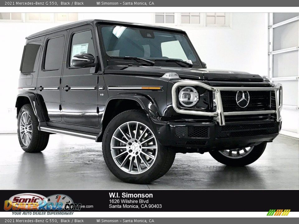 2021 Mercedes-Benz G 550 Black / Black Photo #1