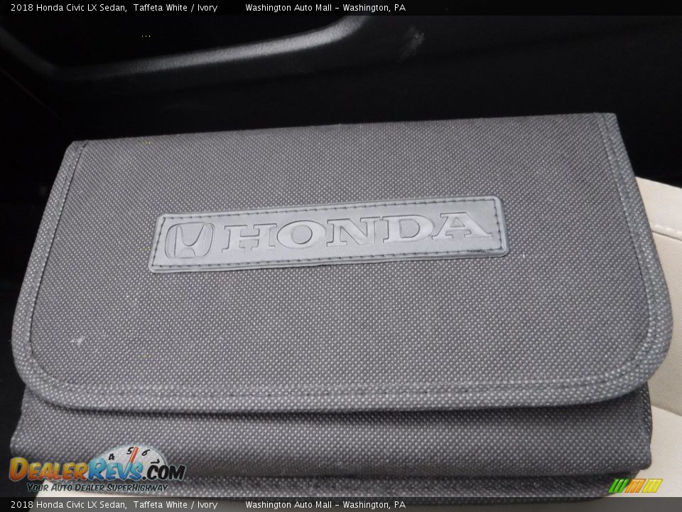 2018 Honda Civic LX Sedan Taffeta White / Ivory Photo #20