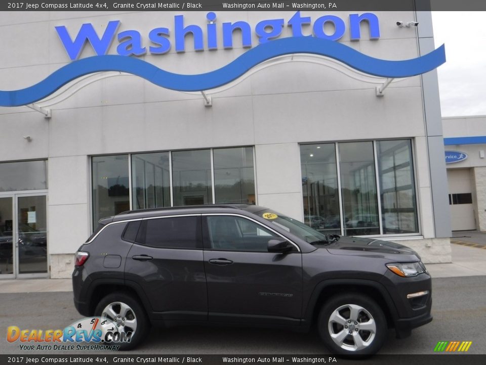 2017 Jeep Compass Latitude 4x4 Granite Crystal Metallic / Black Photo #2