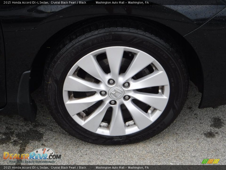 2015 Honda Accord EX-L Sedan Crystal Black Pearl / Black Photo #3