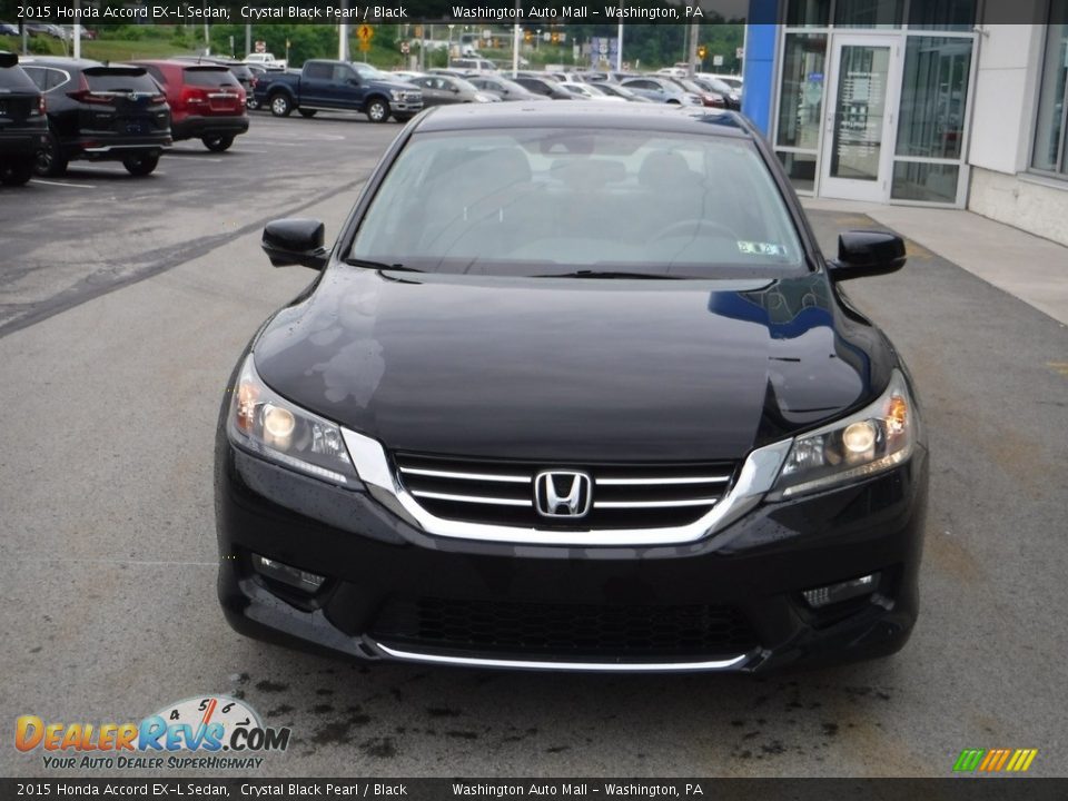 2015 Honda Accord EX-L Sedan Crystal Black Pearl / Black Photo #4