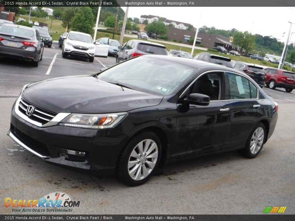 2015 Honda Accord EX-L Sedan Crystal Black Pearl / Black Photo #5