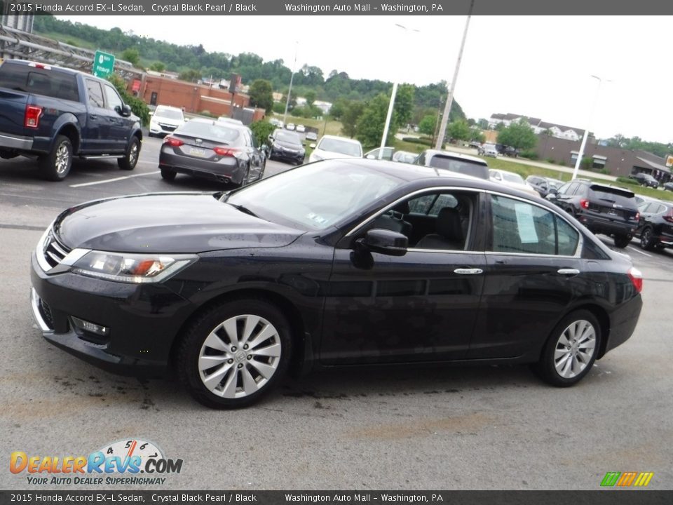 2015 Honda Accord EX-L Sedan Crystal Black Pearl / Black Photo #6