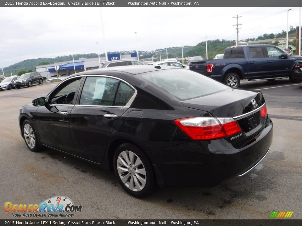 2015 Honda Accord EX-L Sedan Crystal Black Pearl / Black Photo #7