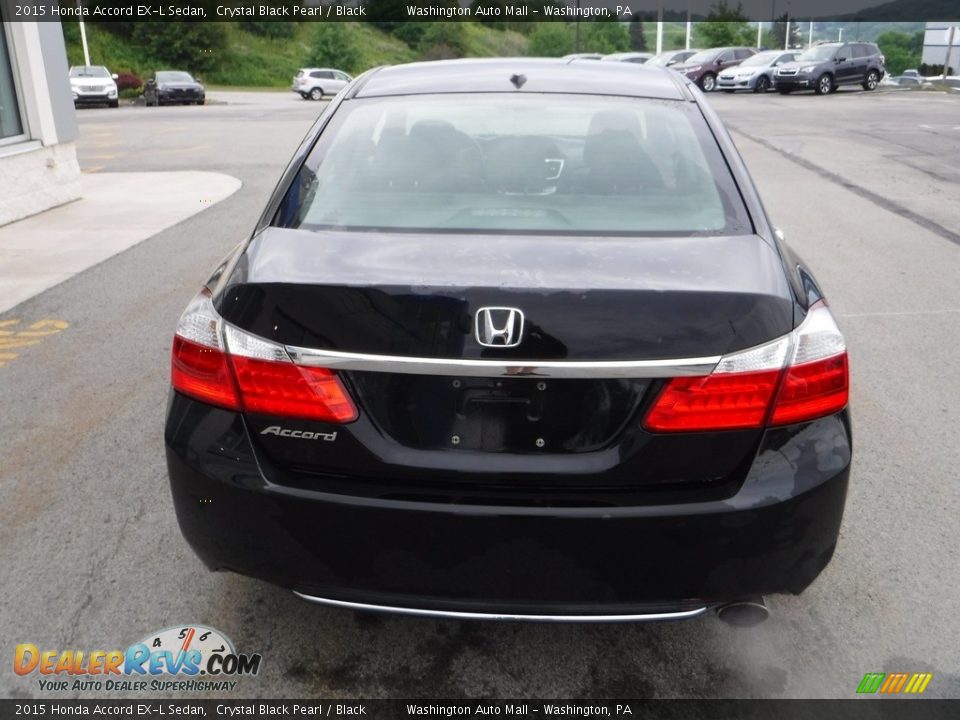 2015 Honda Accord EX-L Sedan Crystal Black Pearl / Black Photo #8