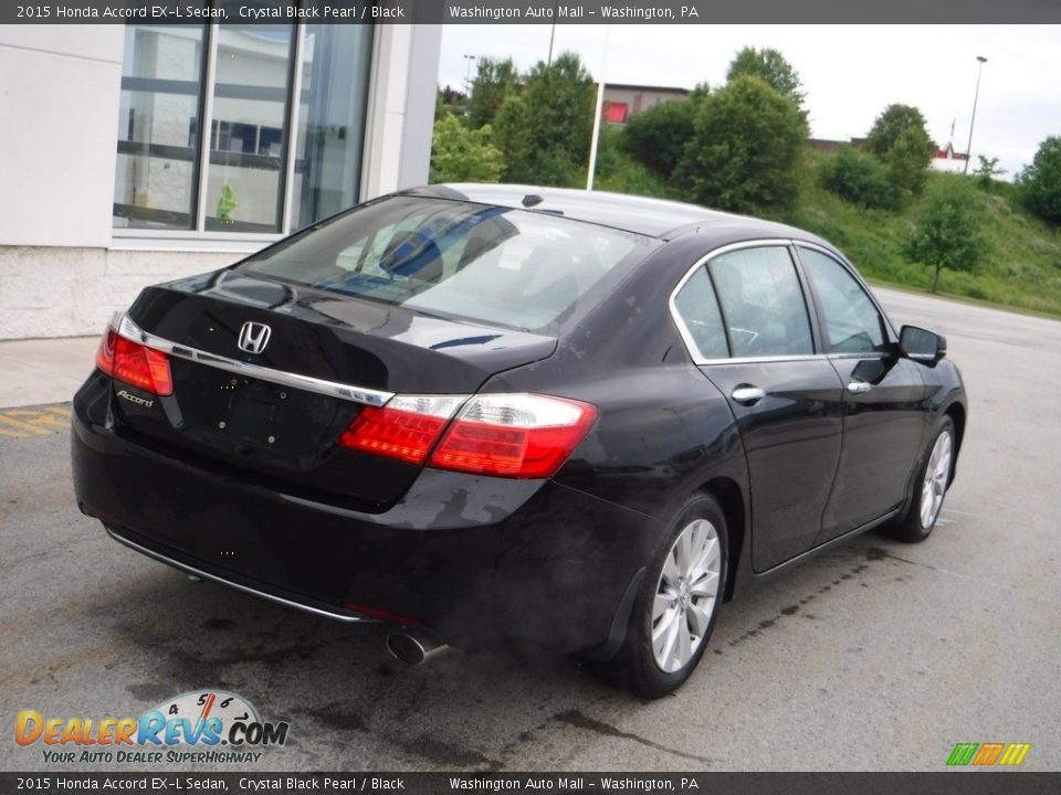 2015 Honda Accord EX-L Sedan Crystal Black Pearl / Black Photo #9