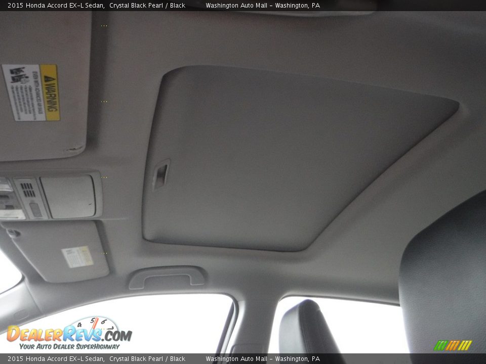 2015 Honda Accord EX-L Sedan Crystal Black Pearl / Black Photo #10