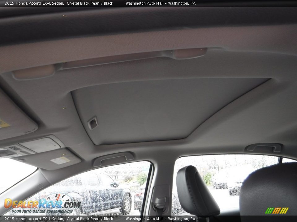 2015 Honda Accord EX-L Sedan Crystal Black Pearl / Black Photo #11