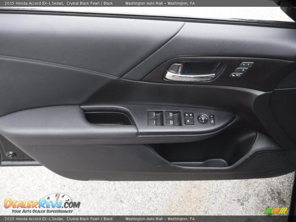 2015 Honda Accord EX-L Sedan Crystal Black Pearl / Black Photo #13