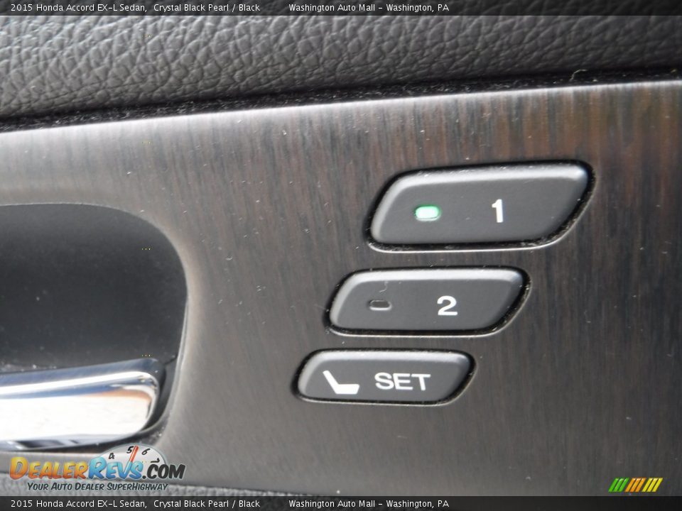 2015 Honda Accord EX-L Sedan Crystal Black Pearl / Black Photo #14