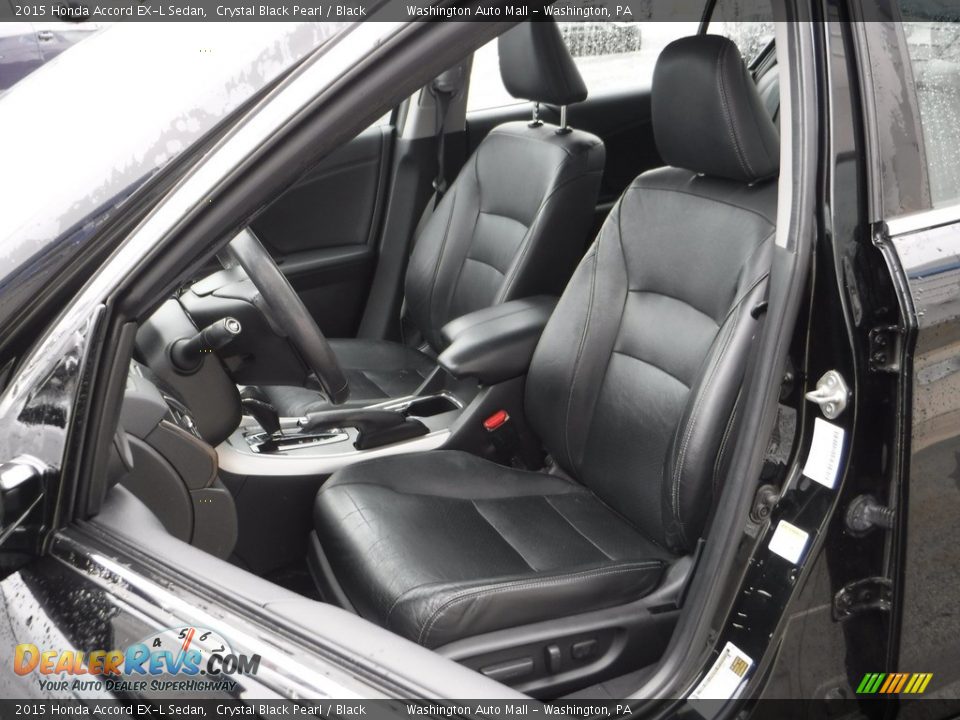 2015 Honda Accord EX-L Sedan Crystal Black Pearl / Black Photo #15