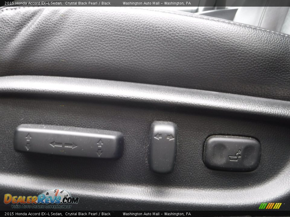 2015 Honda Accord EX-L Sedan Crystal Black Pearl / Black Photo #16