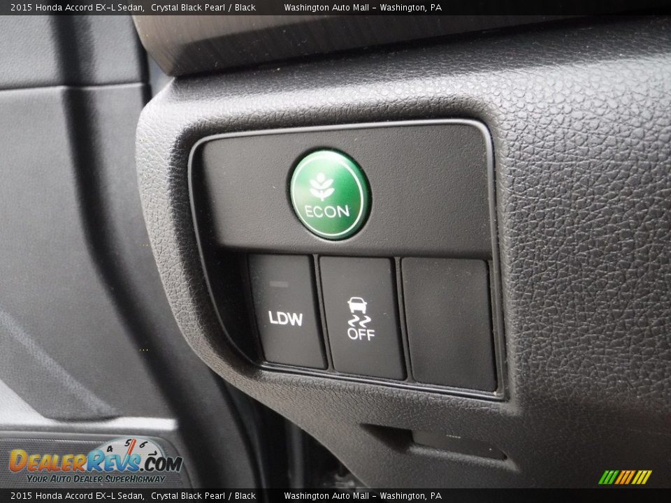 2015 Honda Accord EX-L Sedan Crystal Black Pearl / Black Photo #17
