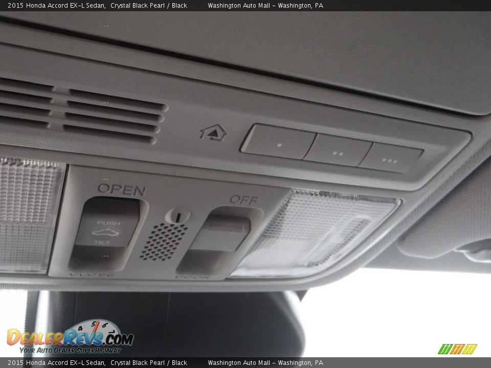 2015 Honda Accord EX-L Sedan Crystal Black Pearl / Black Photo #21