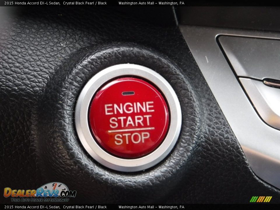 2015 Honda Accord EX-L Sedan Crystal Black Pearl / Black Photo #25