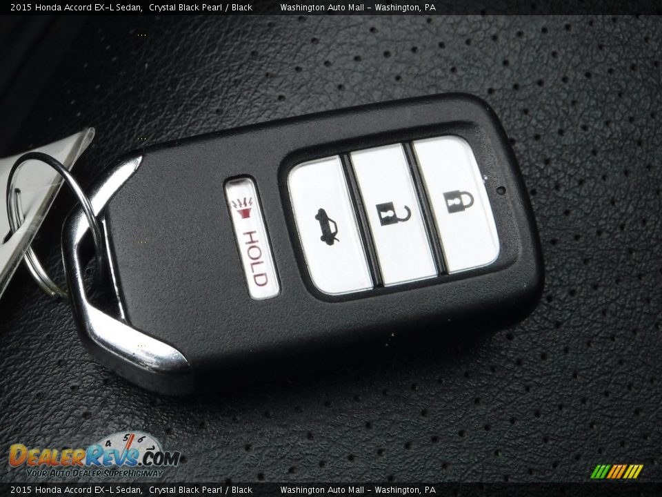 2015 Honda Accord EX-L Sedan Crystal Black Pearl / Black Photo #27
