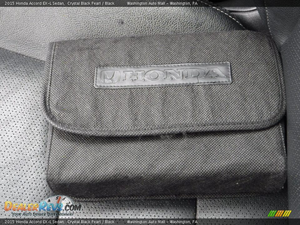2015 Honda Accord EX-L Sedan Crystal Black Pearl / Black Photo #28