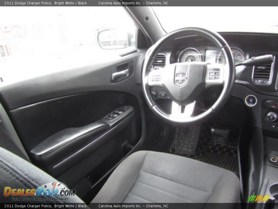 2011 Dodge Charger Police Bright White / Black Photo #12