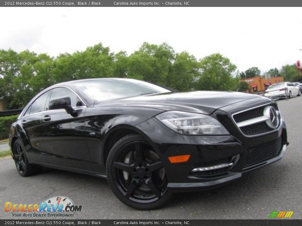 2012 Mercedes-Benz CLS 550 Coupe Black / Black Photo #1