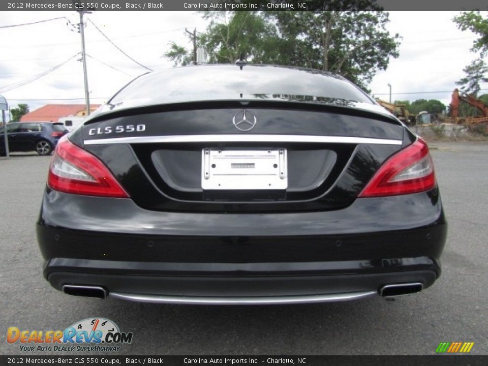 2012 Mercedes-Benz CLS 550 Coupe Black / Black Photo #9