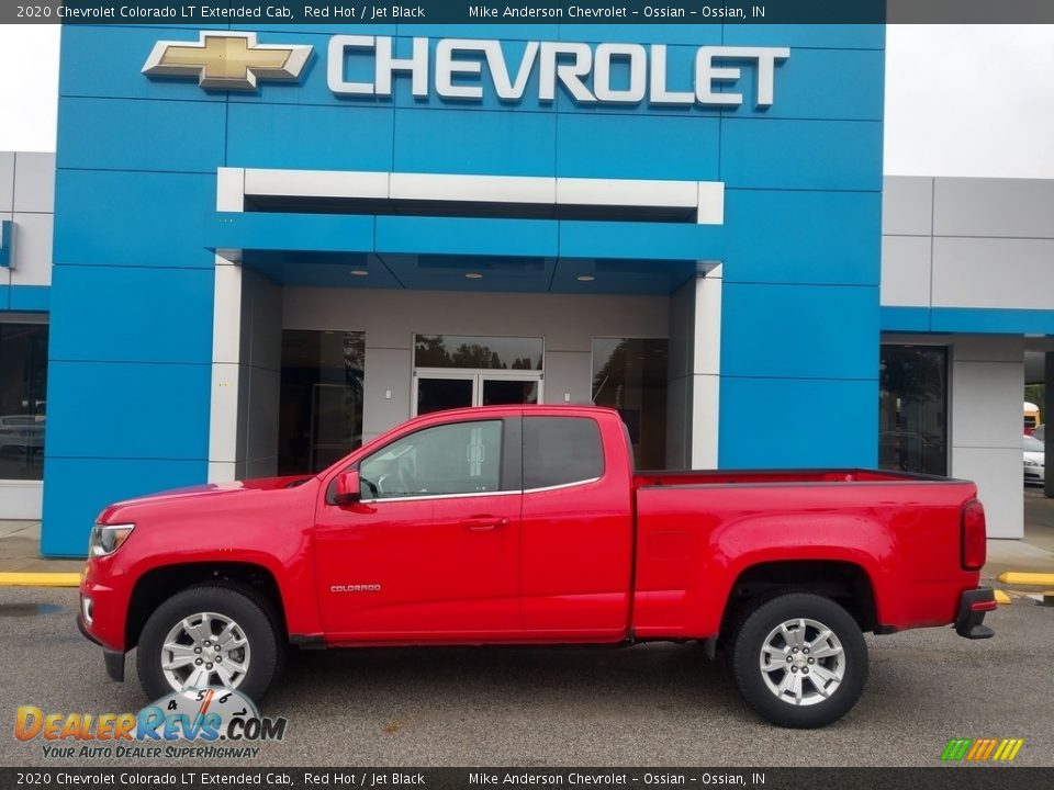 2020 Chevrolet Colorado LT Extended Cab Red Hot / Jet Black Photo #1