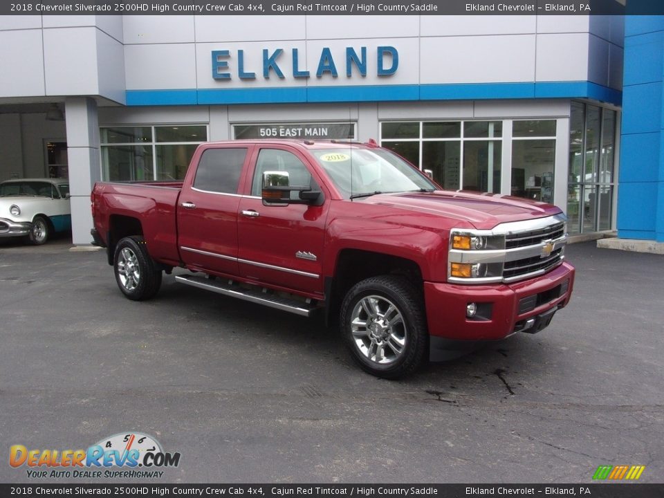 2018 Chevrolet Silverado 2500HD High Country Crew Cab 4x4 Cajun Red Tintcoat / High Country Saddle Photo #1