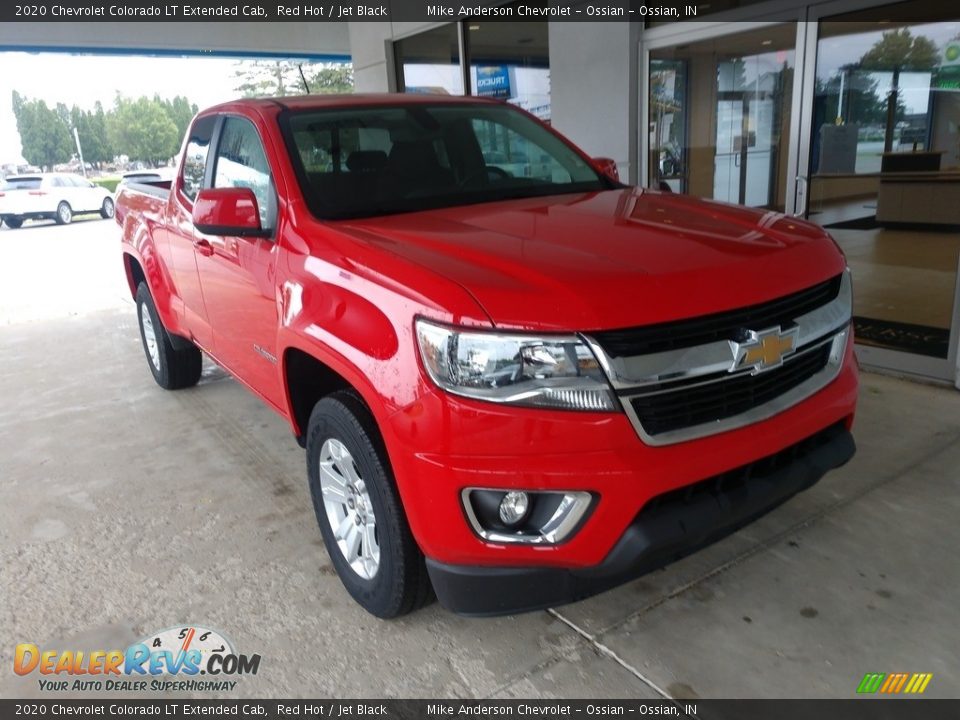 2020 Chevrolet Colorado LT Extended Cab Red Hot / Jet Black Photo #2