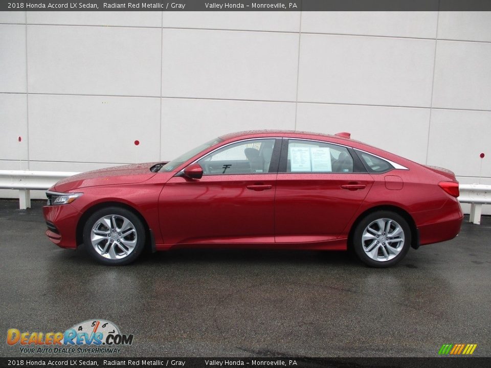 2018 Honda Accord LX Sedan Radiant Red Metallic / Gray Photo #2