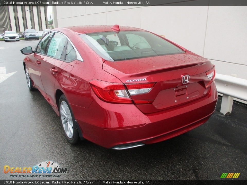 2018 Honda Accord LX Sedan Radiant Red Metallic / Gray Photo #3