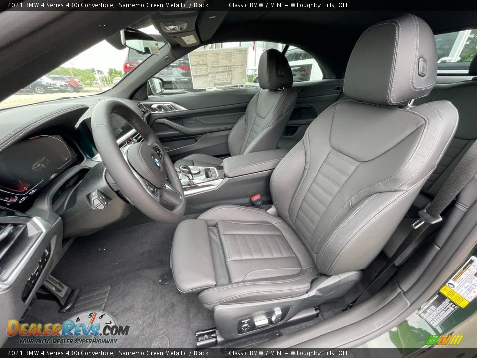 Black Interior - 2021 BMW 4 Series 430i Convertible Photo #4