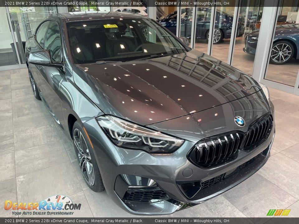 2021 BMW 2 Series 228i xDrive Grand Coupe Mineral Gray Metallic / Black Photo #1