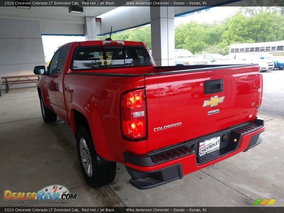 2020 Chevrolet Colorado LT Extended Cab Red Hot / Jet Black Photo #7