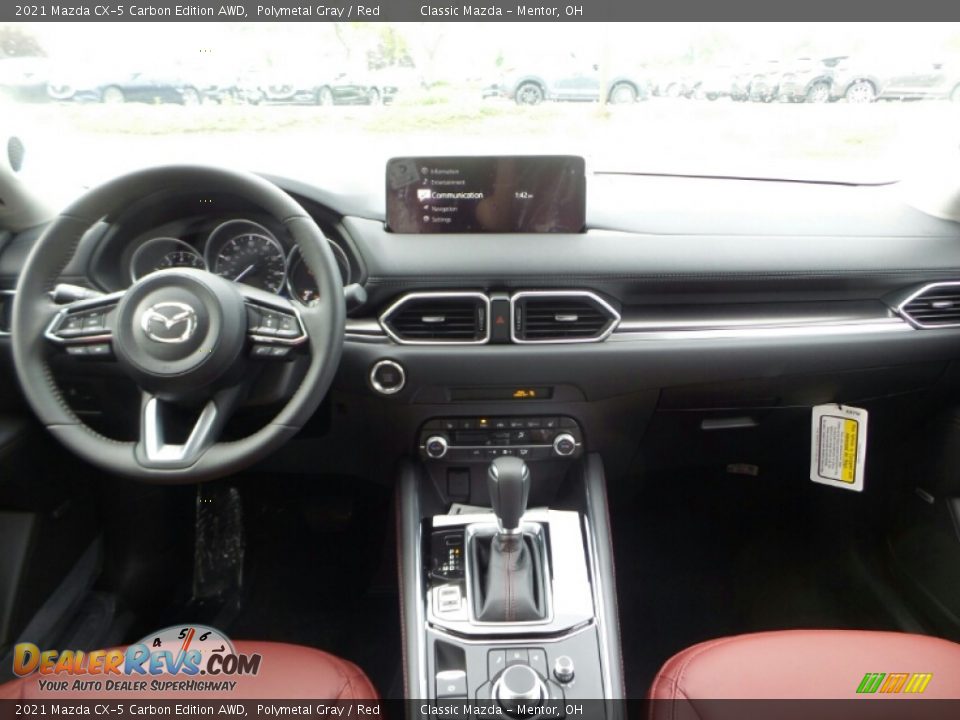 2021 Mazda CX-5 Carbon Edition AWD Polymetal Gray / Red Photo #3