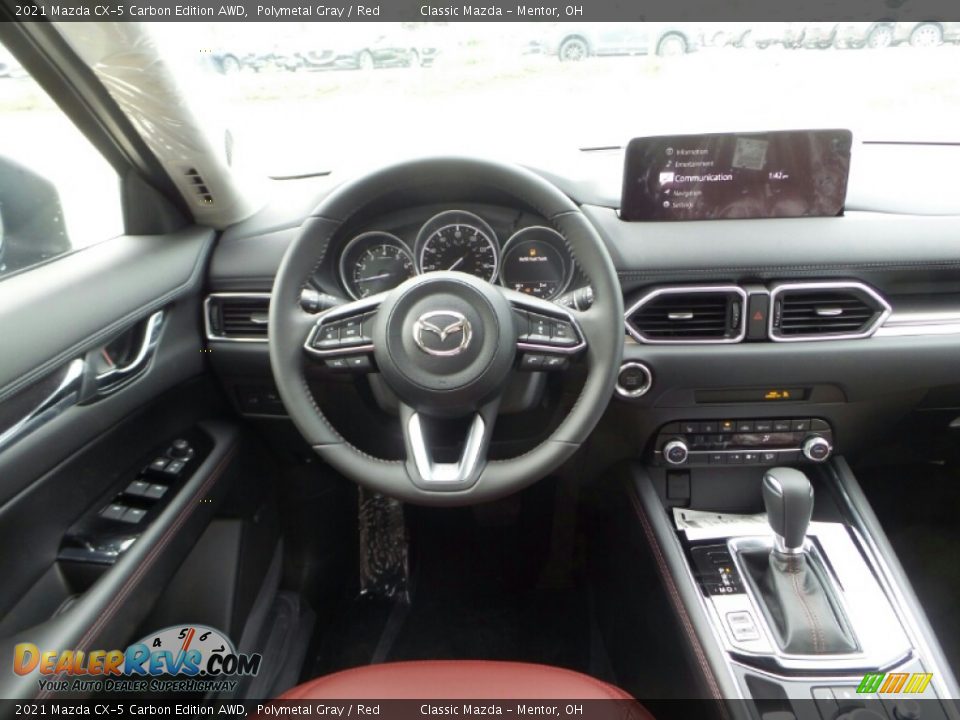 2021 Mazda CX-5 Carbon Edition AWD Polymetal Gray / Red Photo #4