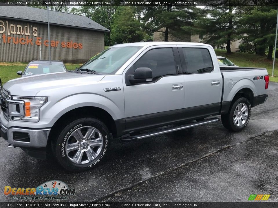 2019 Ford F150 XLT SuperCrew 4x4 Ingot Silver / Earth Gray Photo #2