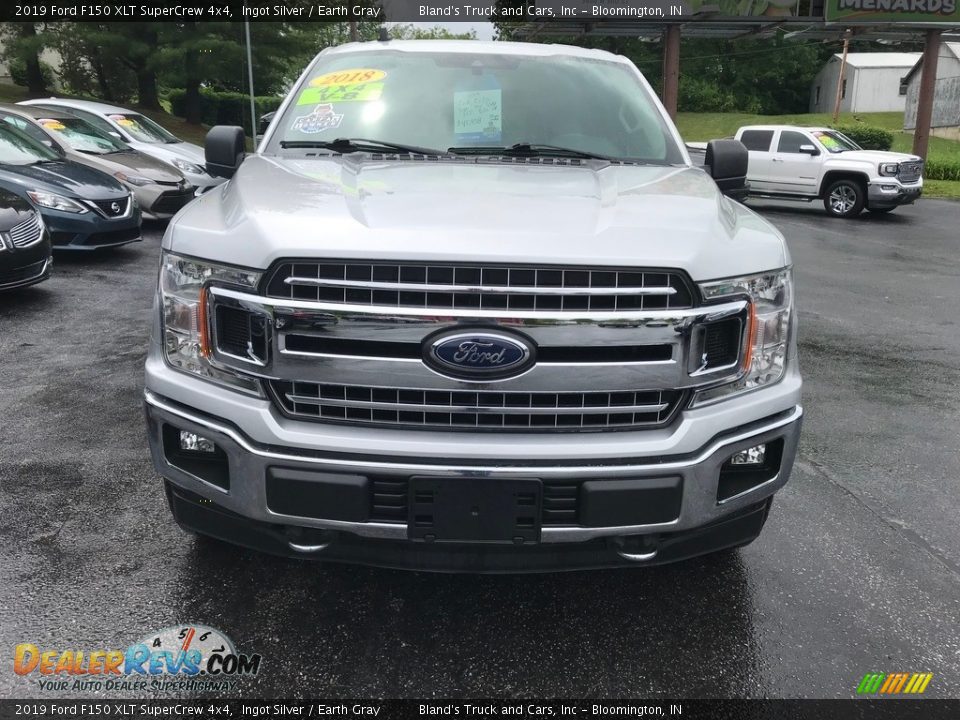 2019 Ford F150 XLT SuperCrew 4x4 Ingot Silver / Earth Gray Photo #3