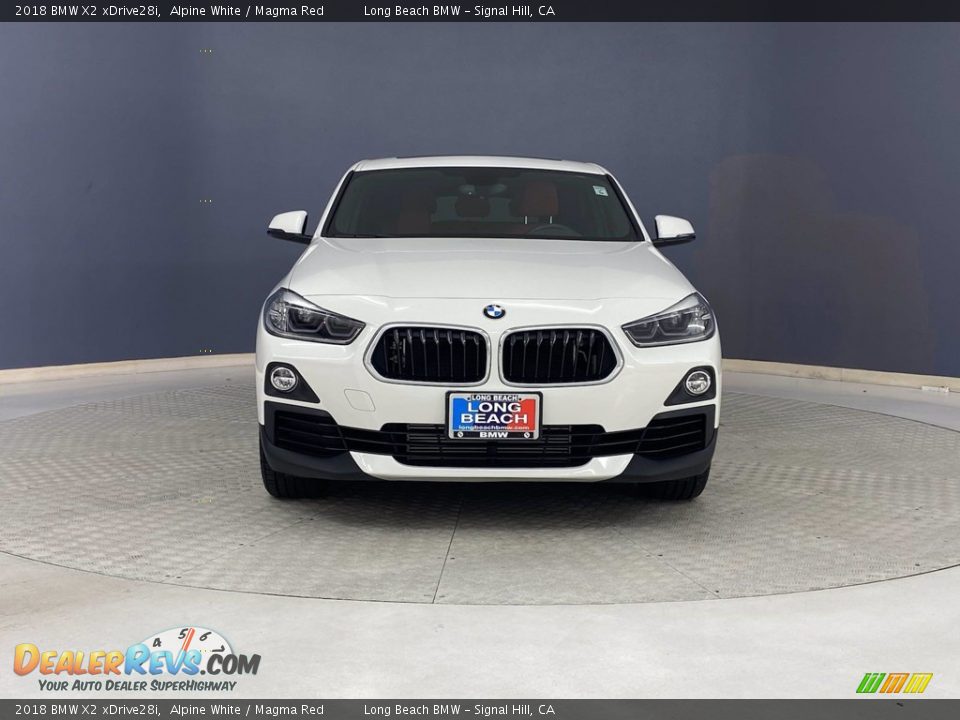2018 BMW X2 xDrive28i Alpine White / Magma Red Photo #2