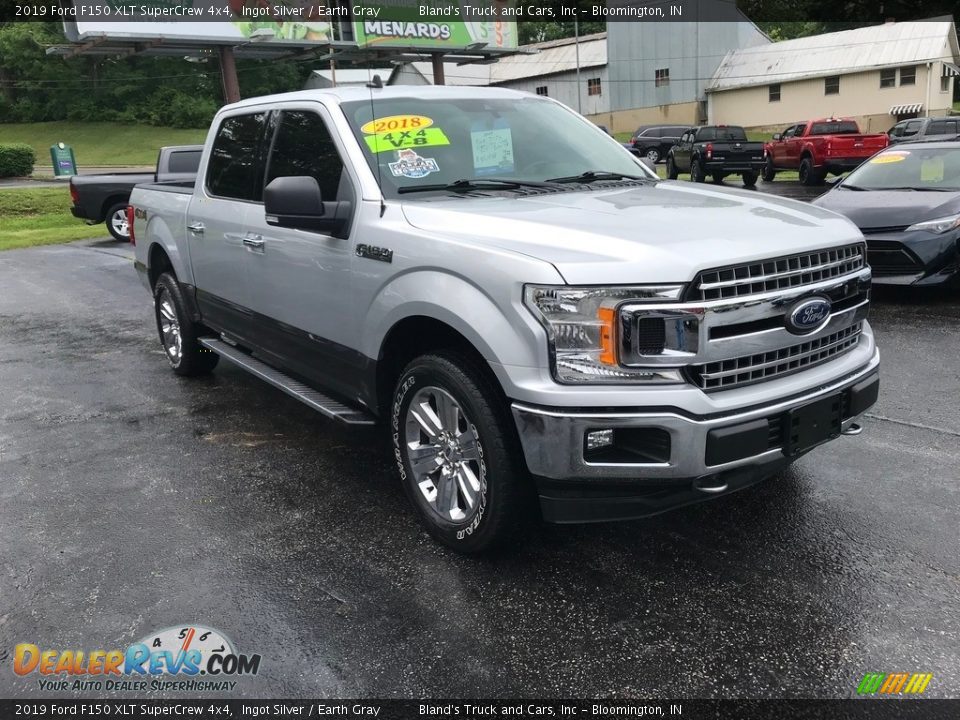 2019 Ford F150 XLT SuperCrew 4x4 Ingot Silver / Earth Gray Photo #4