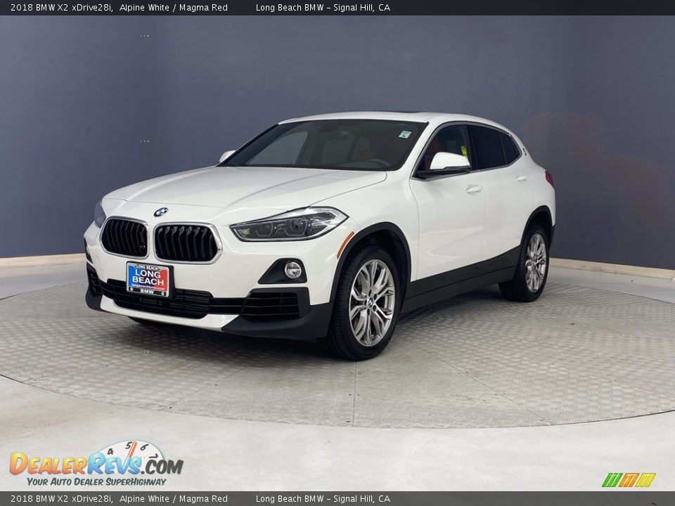 2018 BMW X2 xDrive28i Alpine White / Magma Red Photo #3