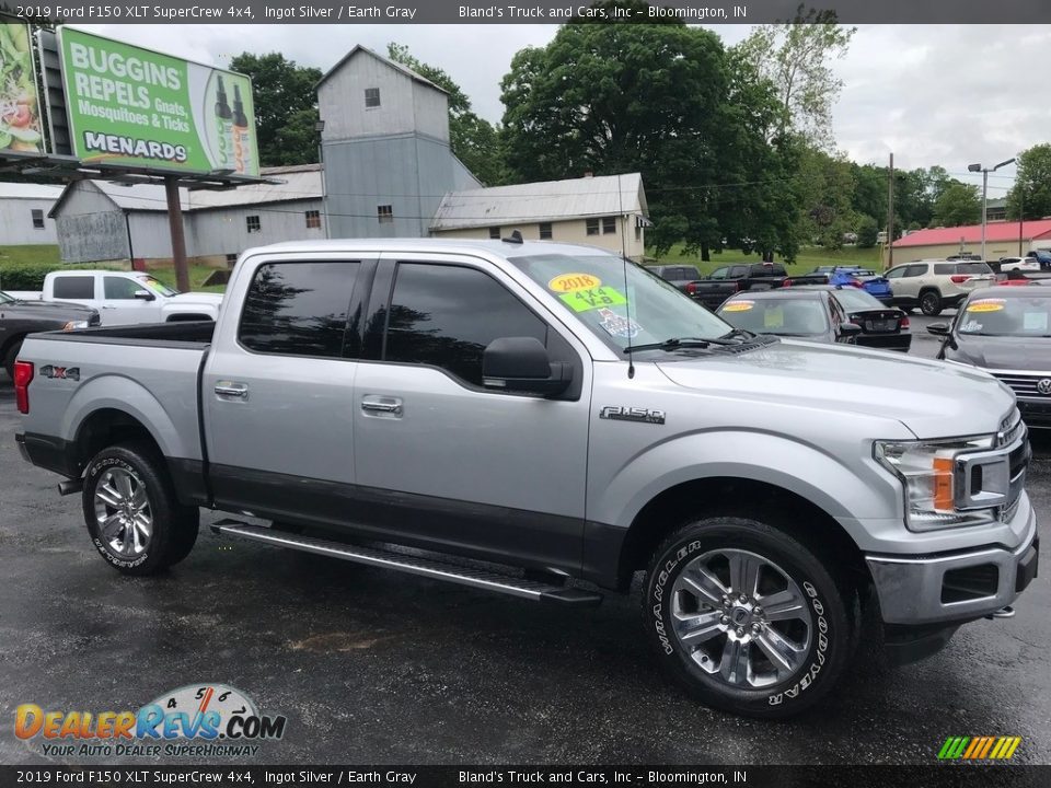 2019 Ford F150 XLT SuperCrew 4x4 Ingot Silver / Earth Gray Photo #5