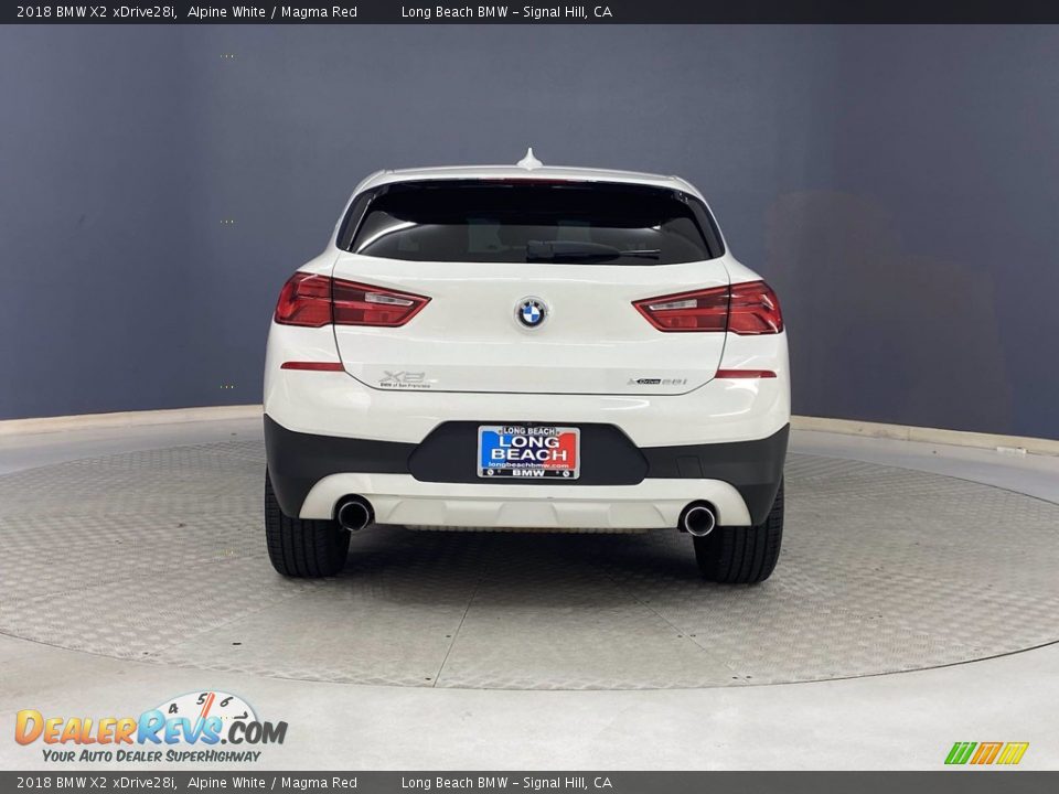 2018 BMW X2 xDrive28i Alpine White / Magma Red Photo #4