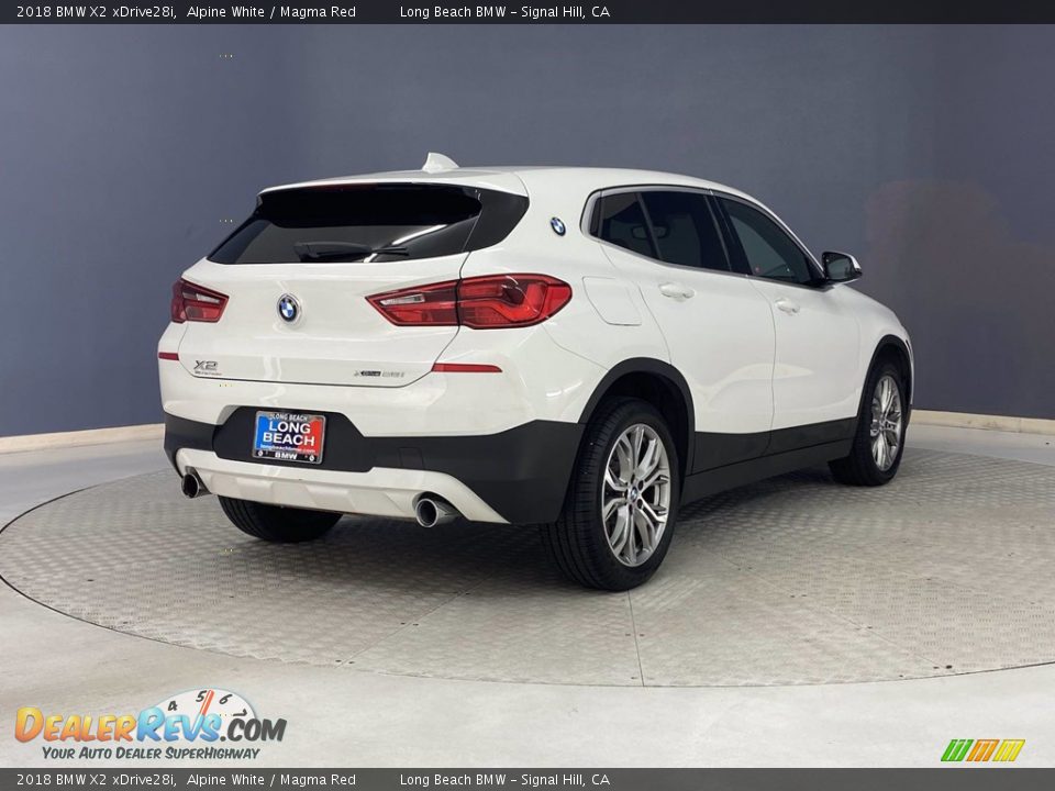 2018 BMW X2 xDrive28i Alpine White / Magma Red Photo #5